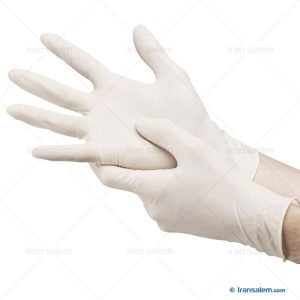 دستکش لاتکس بدون پودر اپی سایز L